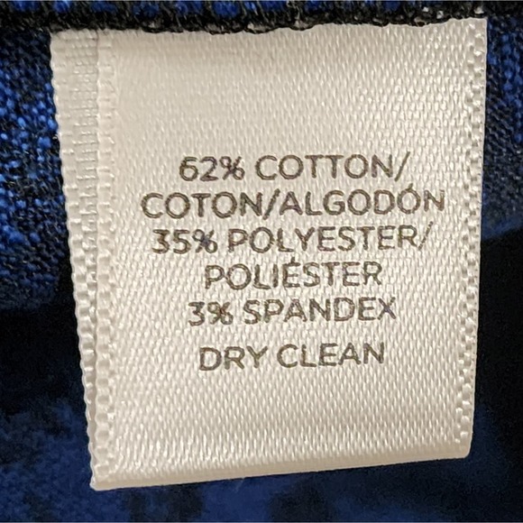 Loft black and blue Academia‎ bodycon sheath dress size 8T TALL - Picture 7 of 7